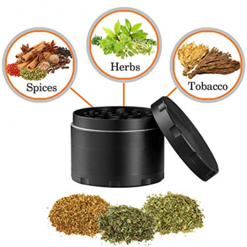 iLC Grinder Crusher Mühle für Tabak,Spice,Kräuter,Gewürze,Herb,Kaffee mit Pollen Scraper 2