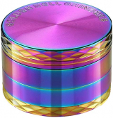 LIHAO Grinder Pollen Crusher Regenbogen Farbe 4-teiliges Set Krautmühle Zinklegierung für Spice, Kräuter, Gewürze, Herb (MEHRWEG) - 1